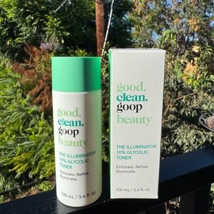 Good. Clean. Goop Beauty The Illuminator‎ 10% Glycolic Toner Exfoliate Refine